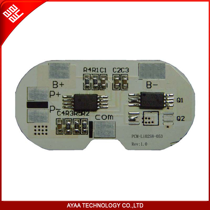 Battery with BMS for 2s Li-ion/ Li-Polymer / LiFePO4 Battery Pack