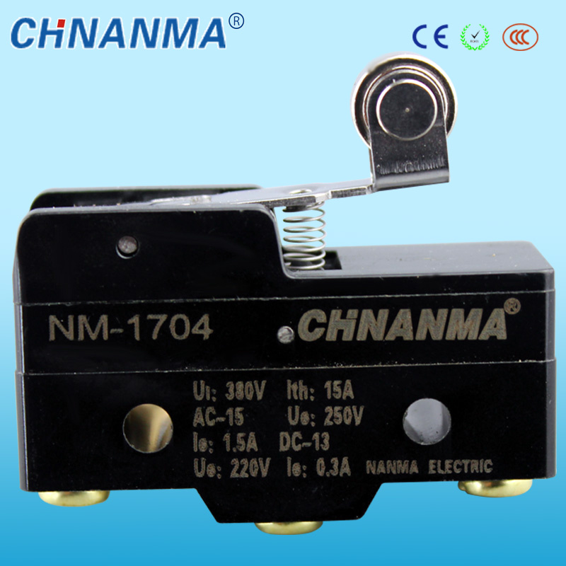 Nm-17 Series Long Hinge Roller Lever 3 Pin Micro Switch