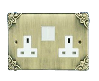 Fg026A 13A 2 Gang Wall Socket