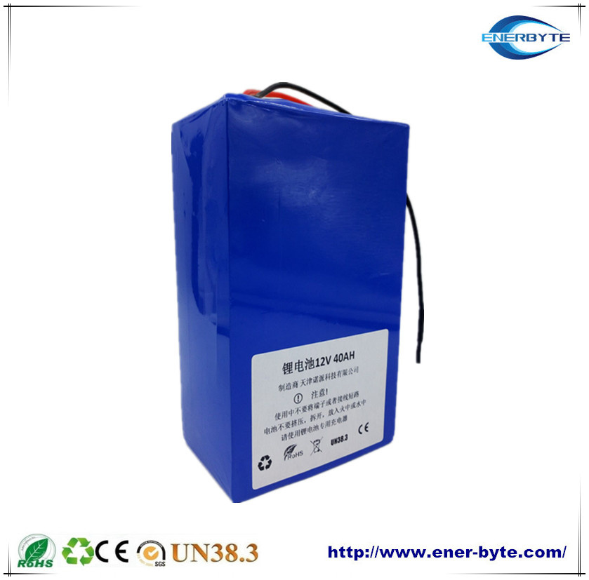 12V 40ah Lithium Battery for E-Bike, E-Wheelchairs, E-Scooter