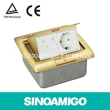 Pop up Elegant Castinplug Sockets Floor Outlet Socket