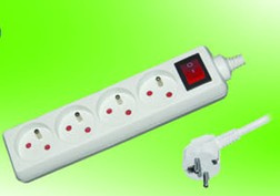 Ee-Ys04k Factory Supply 4 Gang French Extension Socket