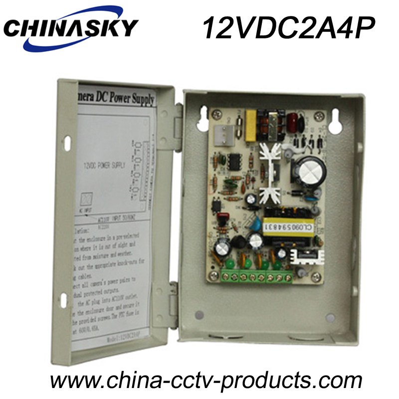 DC 4p Security Camera Power Supply 12V 2A (12VDC2A4P)