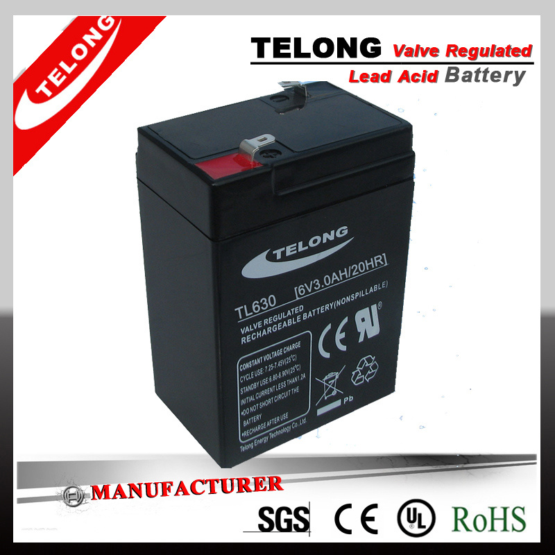 LED Light Battery Electronic Scales Battery Rechargeable Battery (6V3ah)