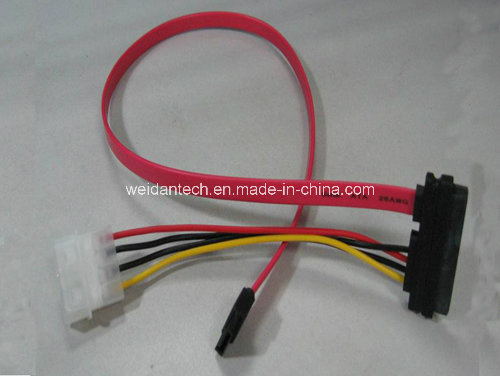 SATA (15+7) to (SATA7+IDE 4P) Power Sync Data Cable