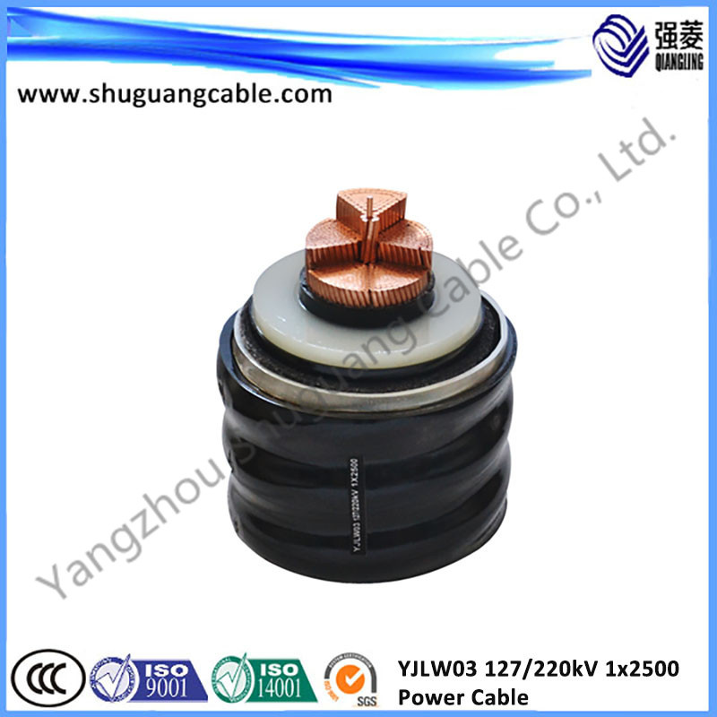 Hv/XLPE Insulation/Corrugated/PVC or PE Sheath/Power Transmission Cable