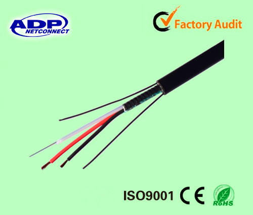 Indoor Fiber Optic Cable FTTH+2c Power Cable