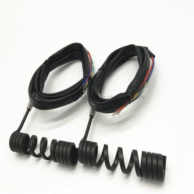 Coil Spring Heater for Hot Runner with Black Silicone Cable