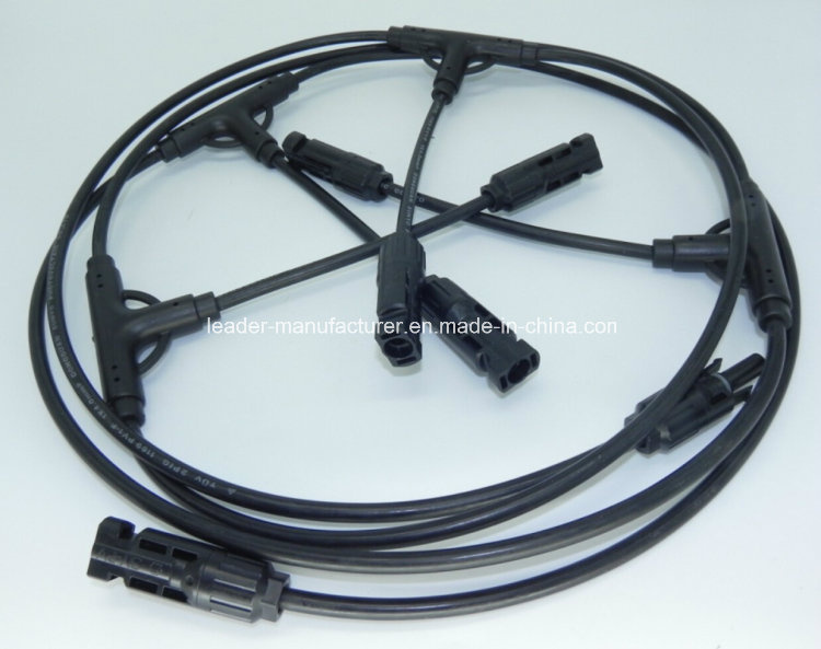 Y Branch Mc4 Solar Panel Connector Cable Hardness