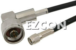 SMA Male to N Male Right Angle Cable