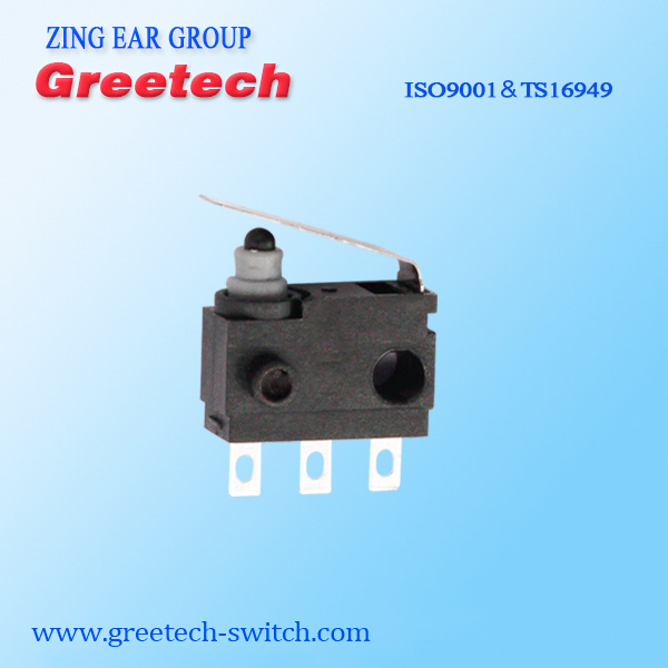 Waterproof Slide Micro Switch with Lever Type UL cUL Certificate