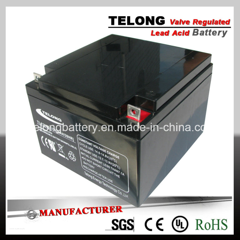 12V24ah Solar Power Battery with CE & UL Certificate