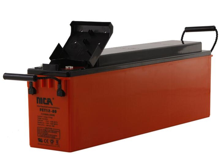 12V 80ah Red Yellow White Front Terminal Battery