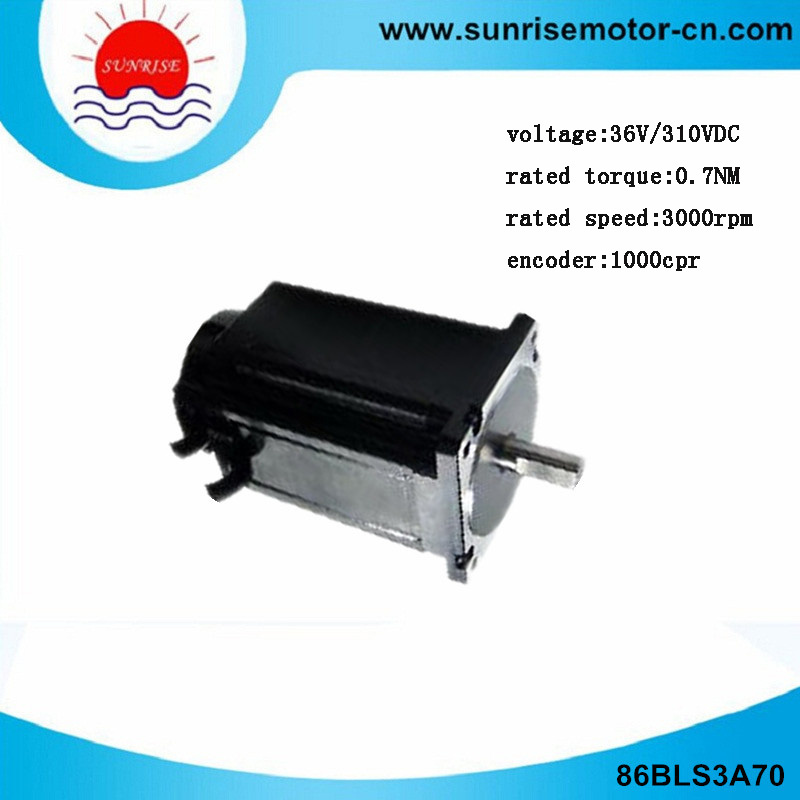 86bls3a70 36V/310VDC 220W 0.7n. M Brushless DC Servo Motor