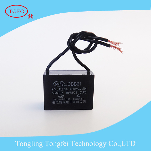 Electric 2.5UF 450V Sh Fan Capacitor
