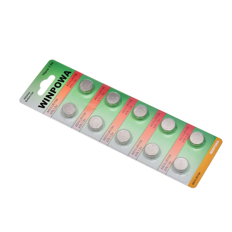 Zinc Air Pr44 Size Alkaline Lr44 Button Cell Battery