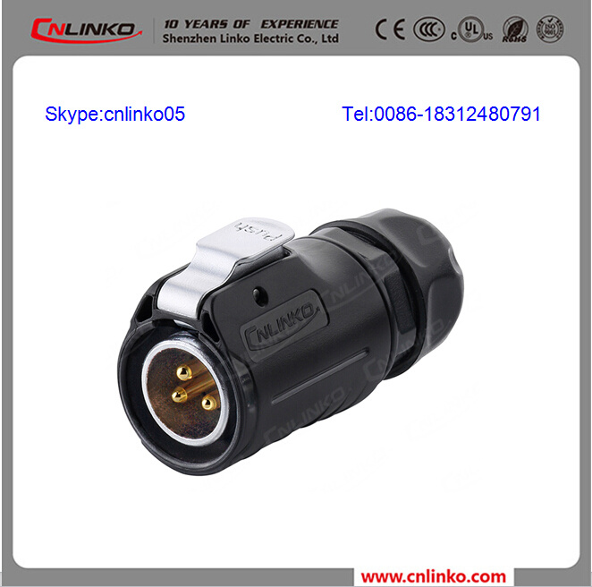 Waterproof IP67 3 Pin Cable Gland
