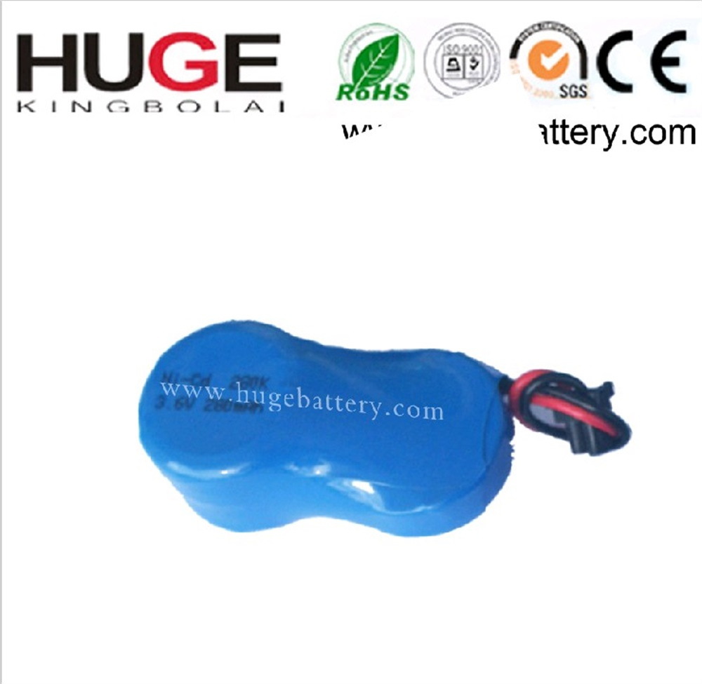 3.6V 60mAh Rechargeable Ni-CD Battery (Ni-cd)