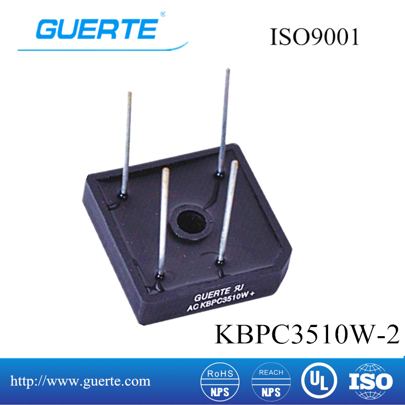 Single-Phase Bridge Rectifier Kbpc-W 35A 1000V with ISO9001