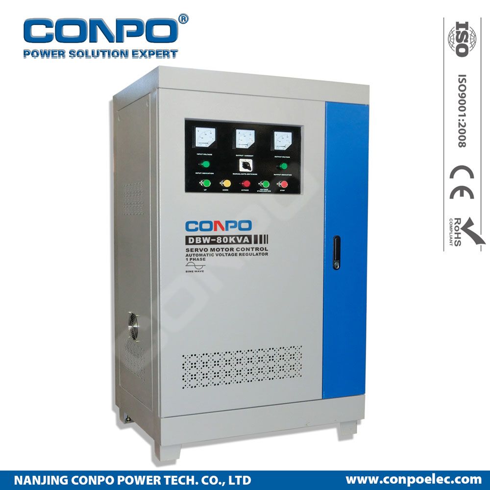 Dbw-80kVA 1phase Industrial-Grade Compensated Voltage Stabilizer/Regulator