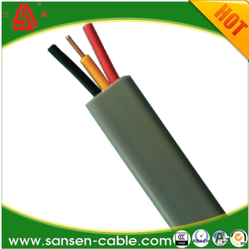 Flat BVVB Type PVC Insulated 300/500V Twin and Earth Cable
