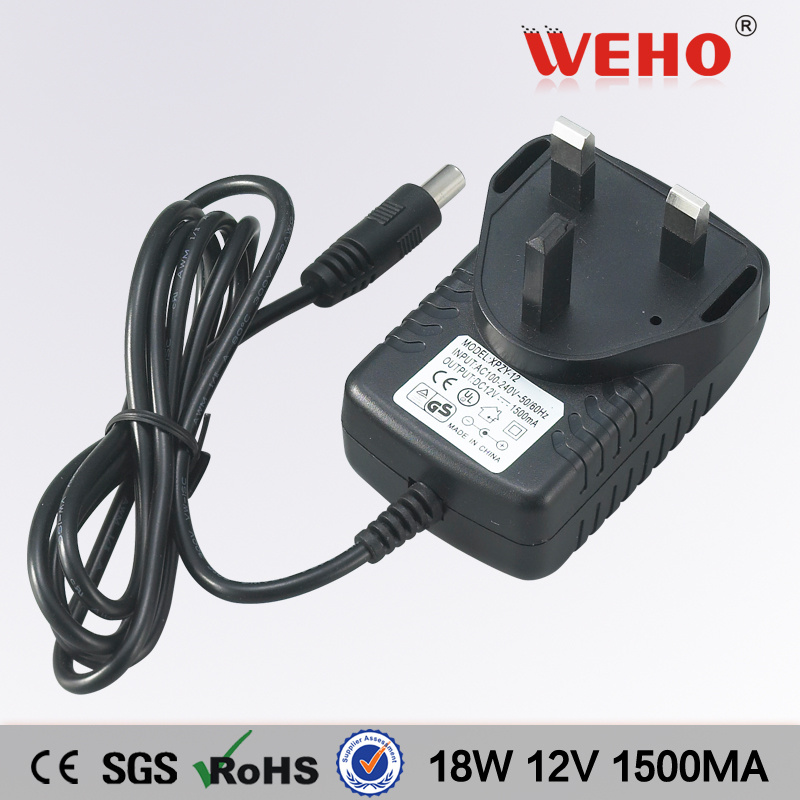 Weho AC 100-240V 12V 1.5A Swithing Power Adapter