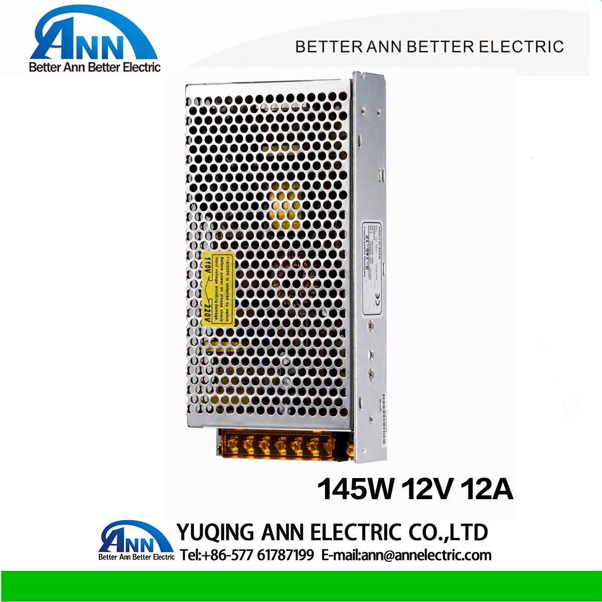 Single Output 145W 12V Power Supply 5V 48V AC-DC