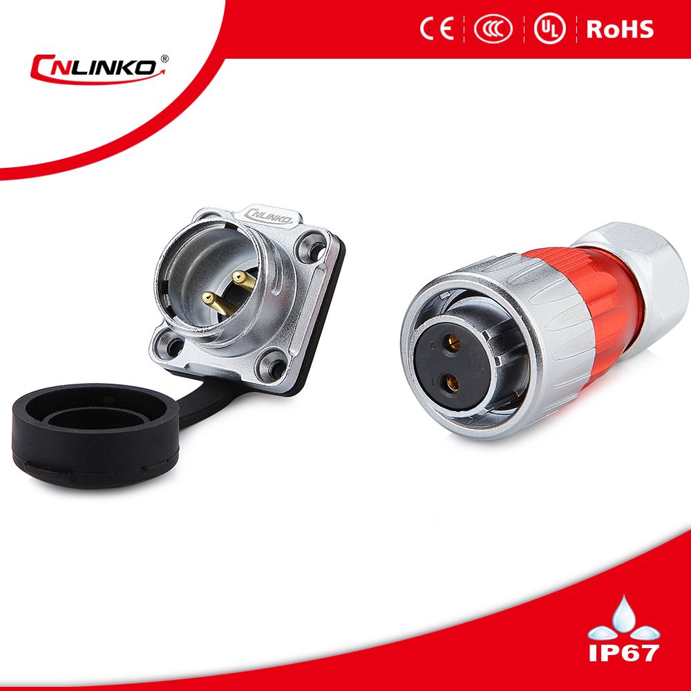 Cnlinko 2pin Electrical Wire IP67 Connectors