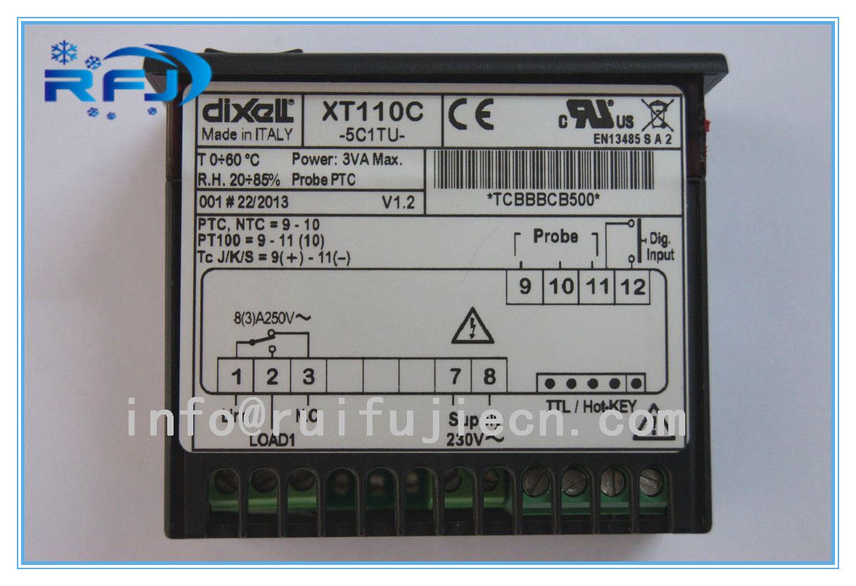 Xt110c-5c1tu Xt110c-5h0hu Dixell Refrigeration Temperature Controller Single Output Humidity Controller