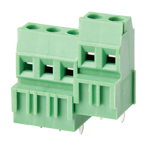 Rising Clamp Type of PCB Terminal Block with 3.81mm Pitch