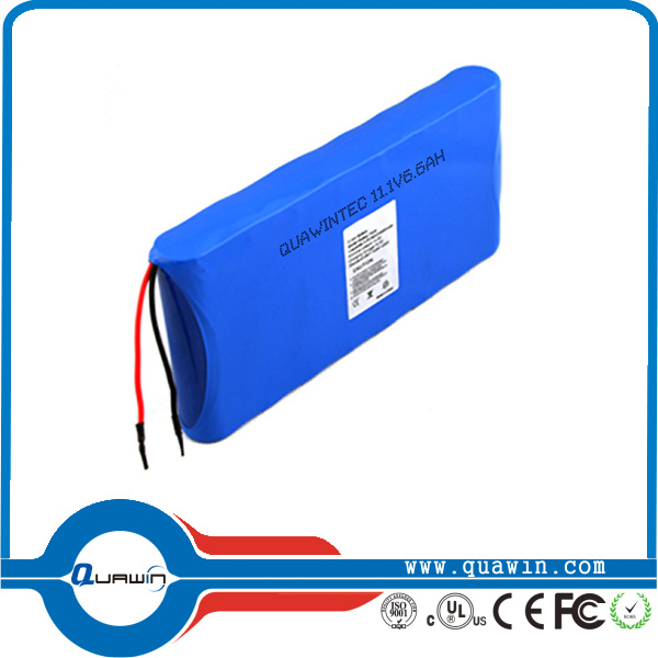 11.1V 18650 6600mAh PCB Li-ion Rechargeable Battery Pack