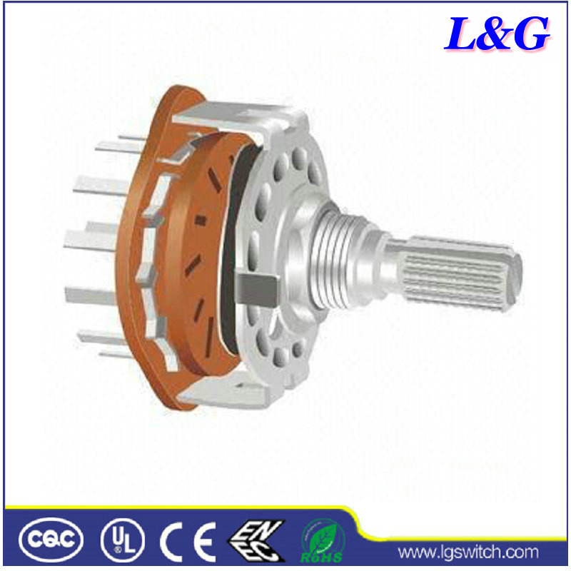 25mm 2-12 Position Rotary Switch