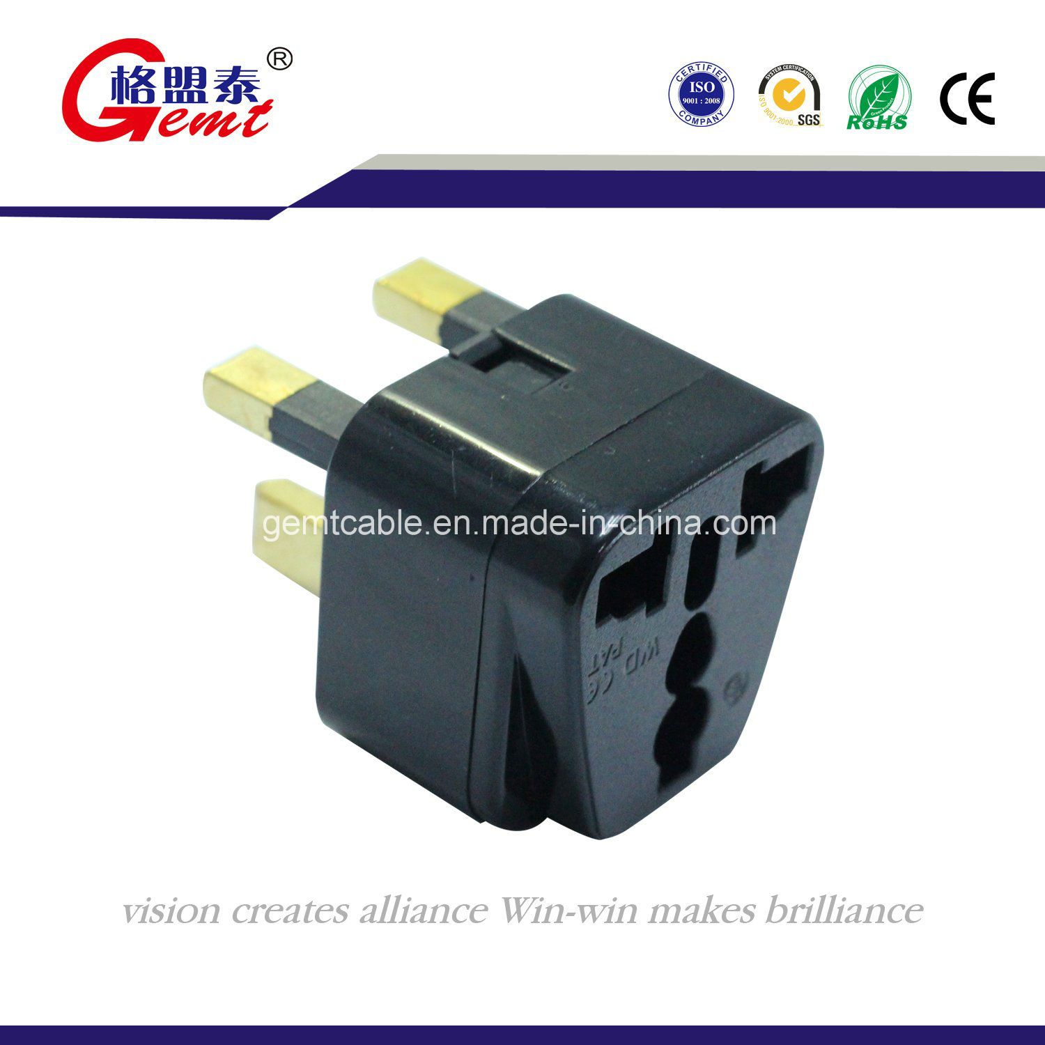Universal Us Au EU to UK Plug 3pin Travel Adapter Power Plug Travel Converter / Adapter 250V 10A Socket Converter