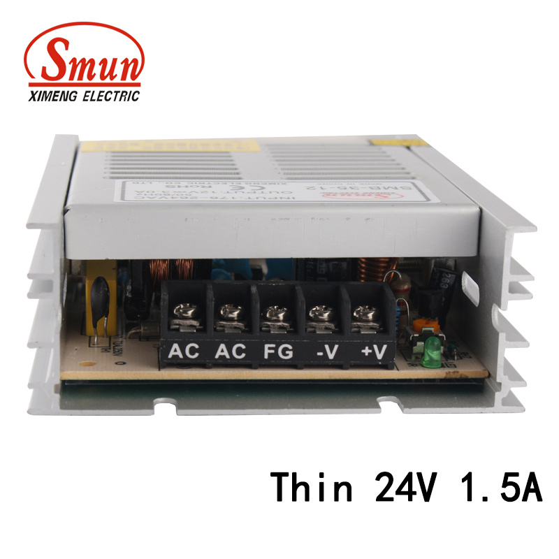 SMB-35-24 35W 24V 1.5A Single Output Thin Power Supply SMPS