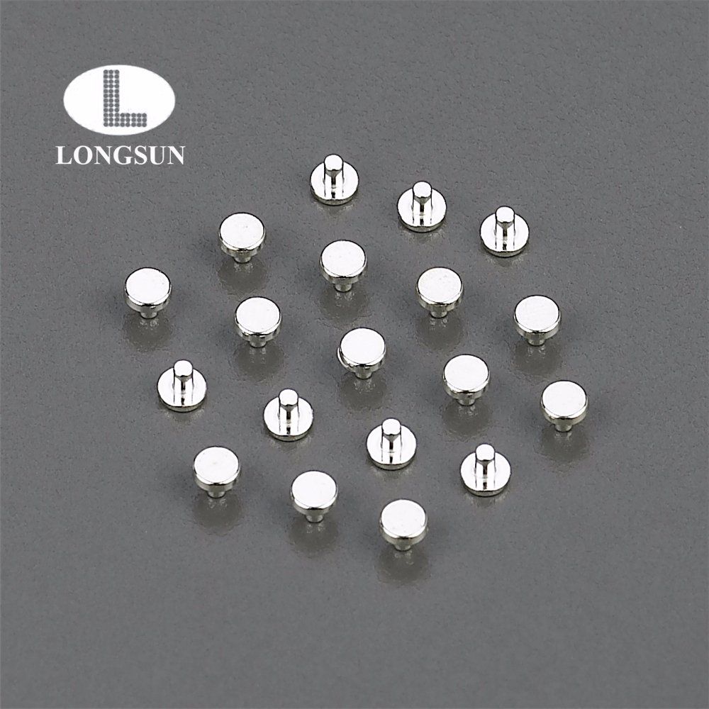 Electric Switch Silver Contact Copper Alloy Electrical Contacts, Silver Electrical Contacts