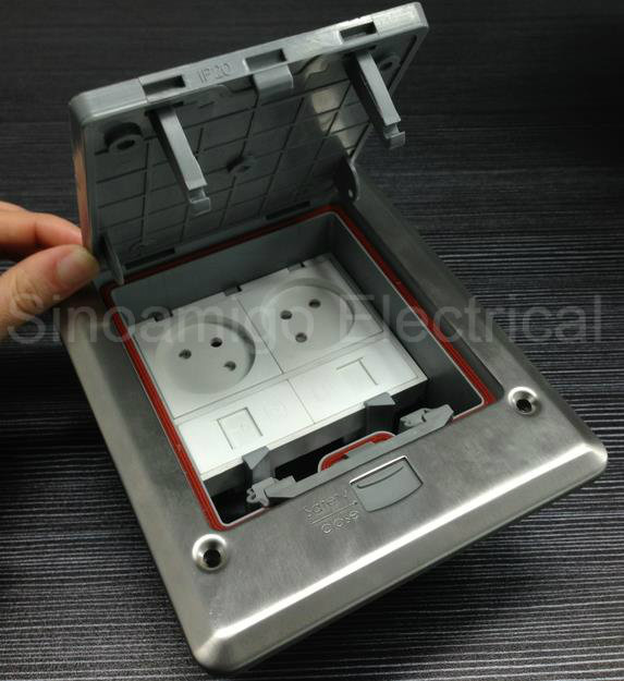 IP66 Outdoor Power Box Floor Socket