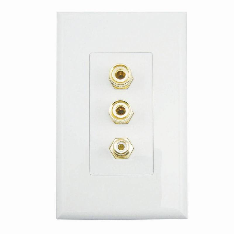 AV Wall Plate Wall Socket Speaker Panel (9.1105)