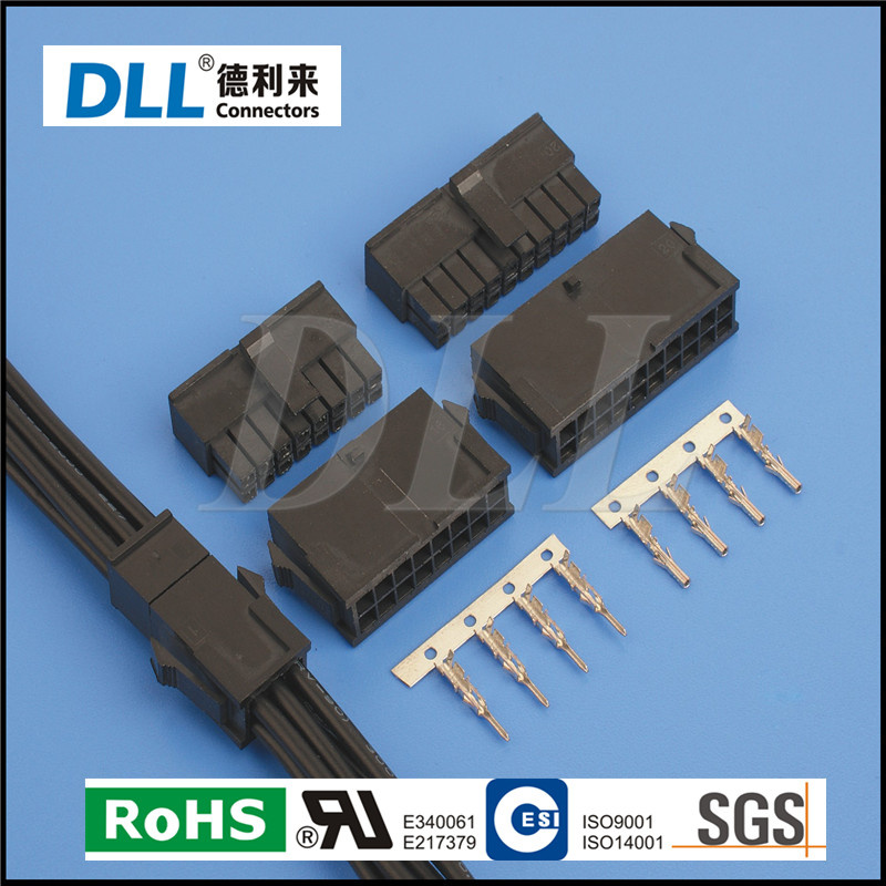 43020-1000 Micro-Fit 3.0 Plug Housing Dual RO
