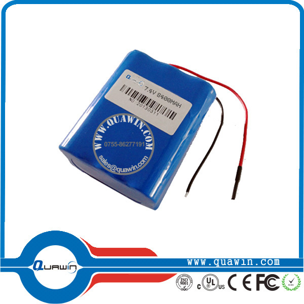 High Quality 7.4V 8.4ah Li-ion Rechargeable Battery Pack