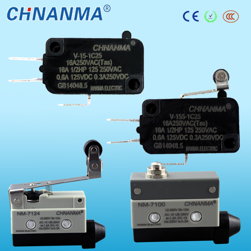 Simulated Roller Lever Spdt AC Miniature Micro Switch