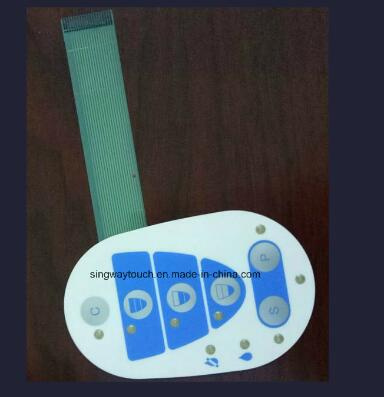 High-Quality Membrane Switch with 6 Buttons Dome Embossed