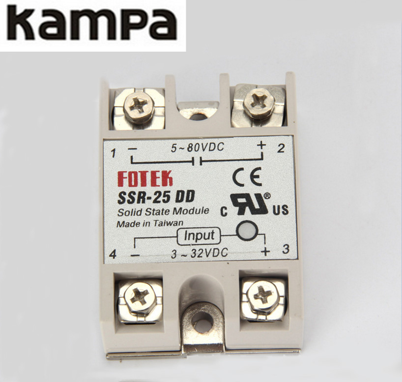 Foteck SSR-25dd DC DC Solid State Electric SSR Relay