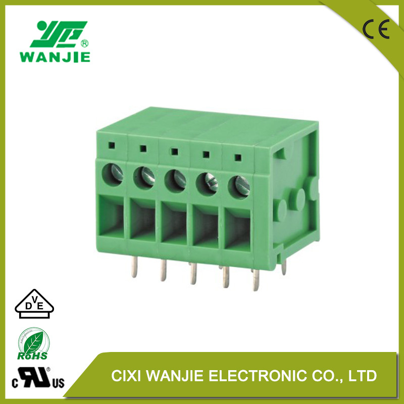 PCB Screw Terminal Block Wj105ra, 5.0mm