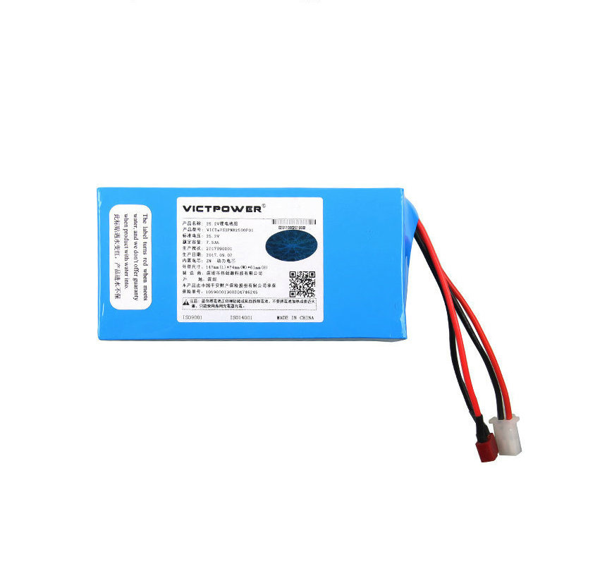 25.2V7.5ah Rechargeable 18650 Lithium Ion Battery Pack