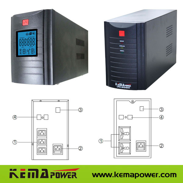 SMD 1250va Offline Line Interactive UPS with LCD or LED Display