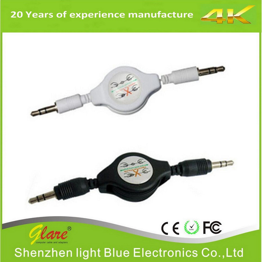 Retractable 3.5mm to 3.5mm Aux Audio Cable