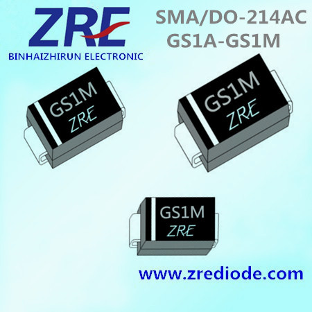 1A GS1a Thru GS1m General Purpose Rectifiers Diode SMA/Do-214AC Package
