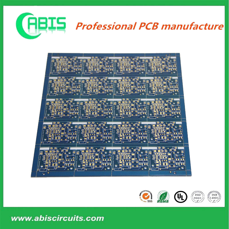 OEM Double-Sided PCB with 4oz Finished Copper Blue Soldermask
