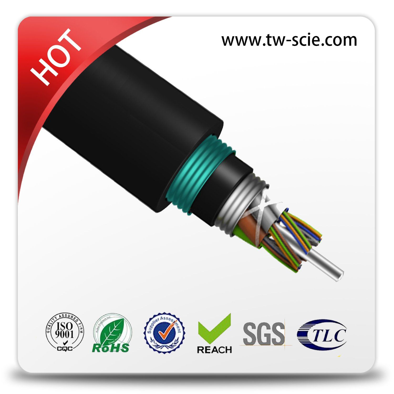 Double PE Sheath&Double Armoured Cable GYTA53 Fiber Optic Cable