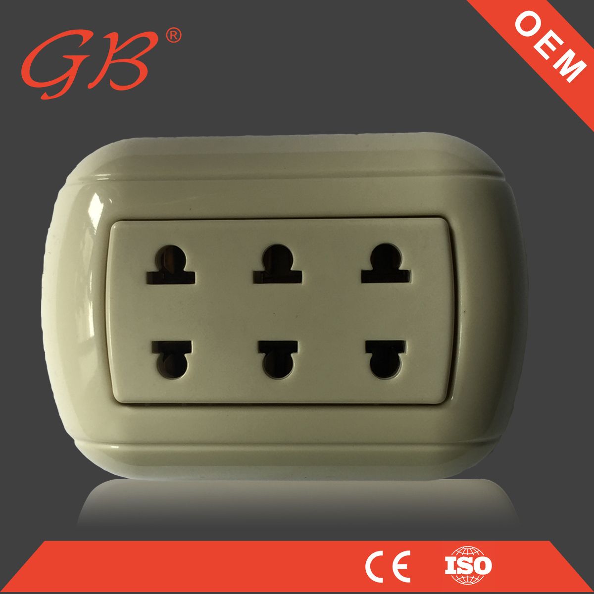 South American 2 Pins Wall Socket